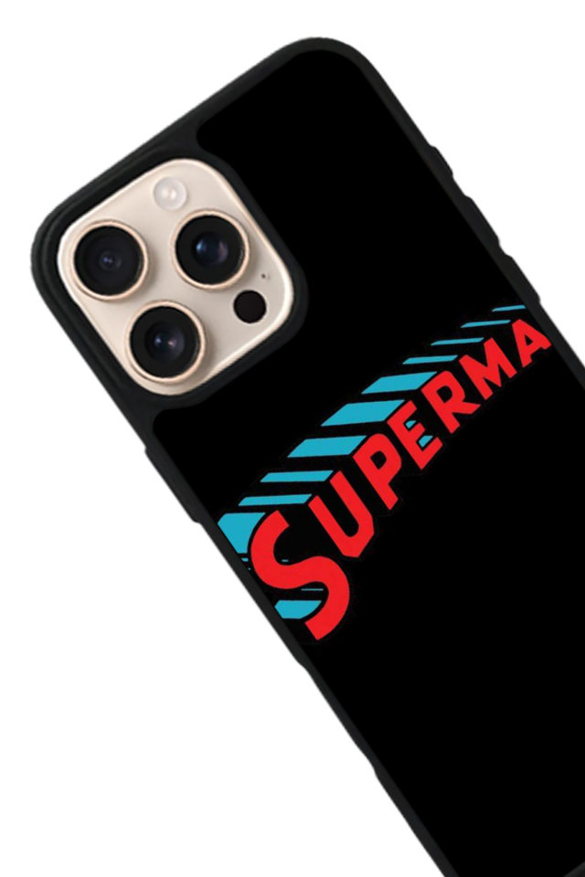 iPhone 14 Pro Uyumlu Superman Tasarımlı Glossy Premium Kılıf