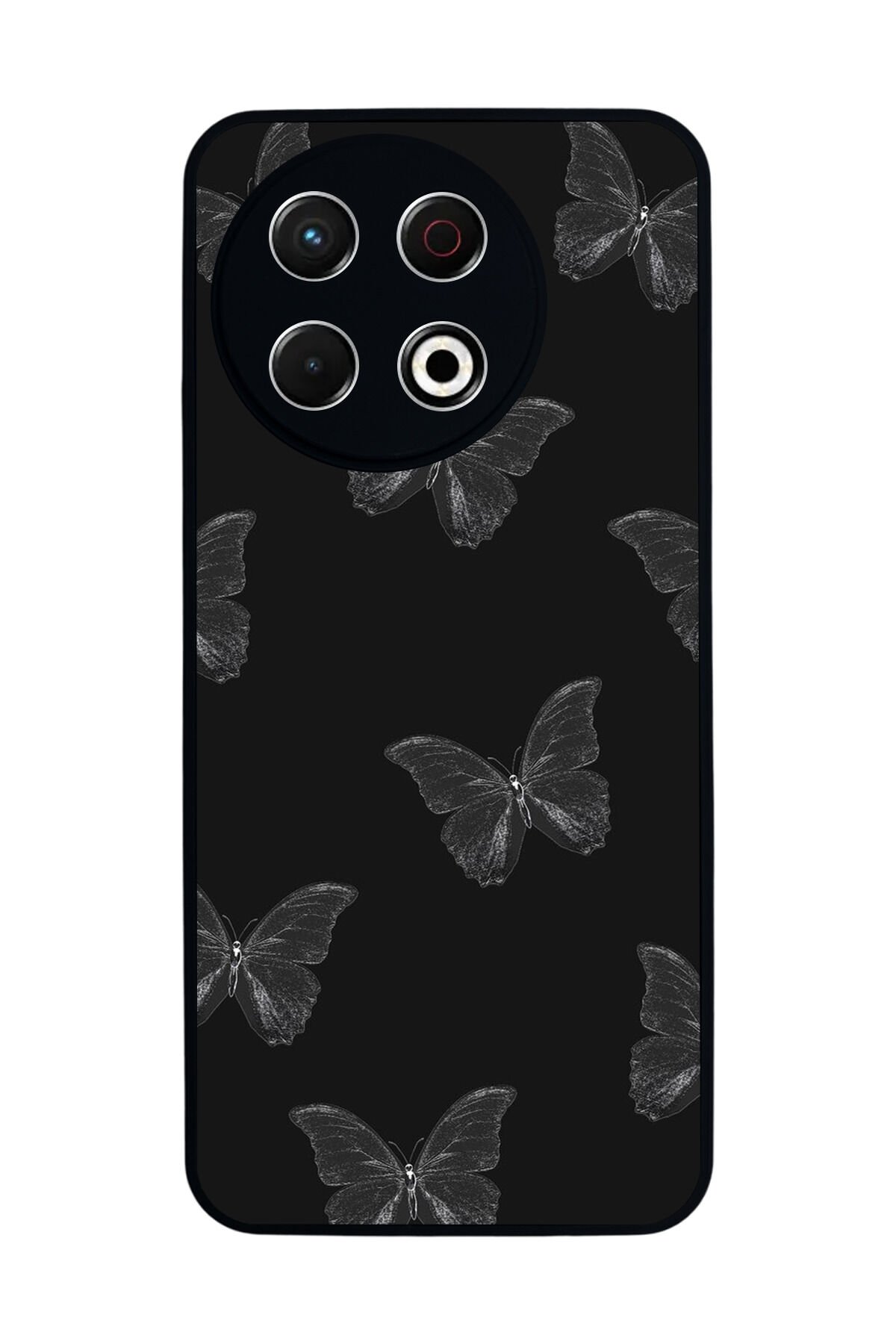 Tecno Spark 30 Pro Uyumlu Kelebek Tasarımlı Glossy Premium Kılıf