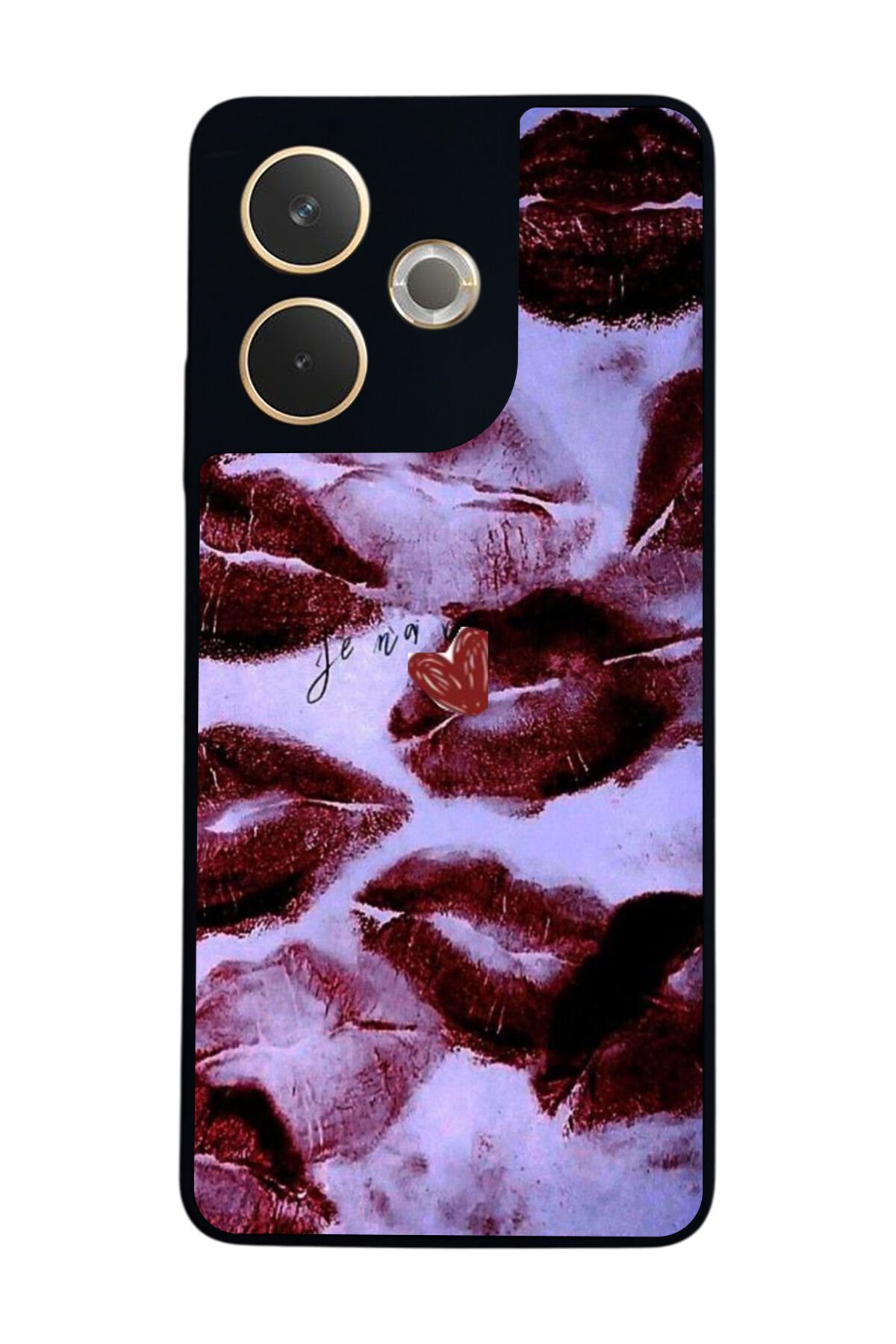 Oppo A5 Pro Uyumlu Dudak Tasarımlı Glossy Premium Kılıf