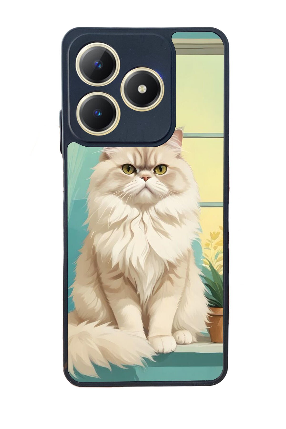 Realme C63 Mat Uyumlu Siyah Kılıf – Yumuşak Silikon, Koruyucu, Şok Emici Kapak