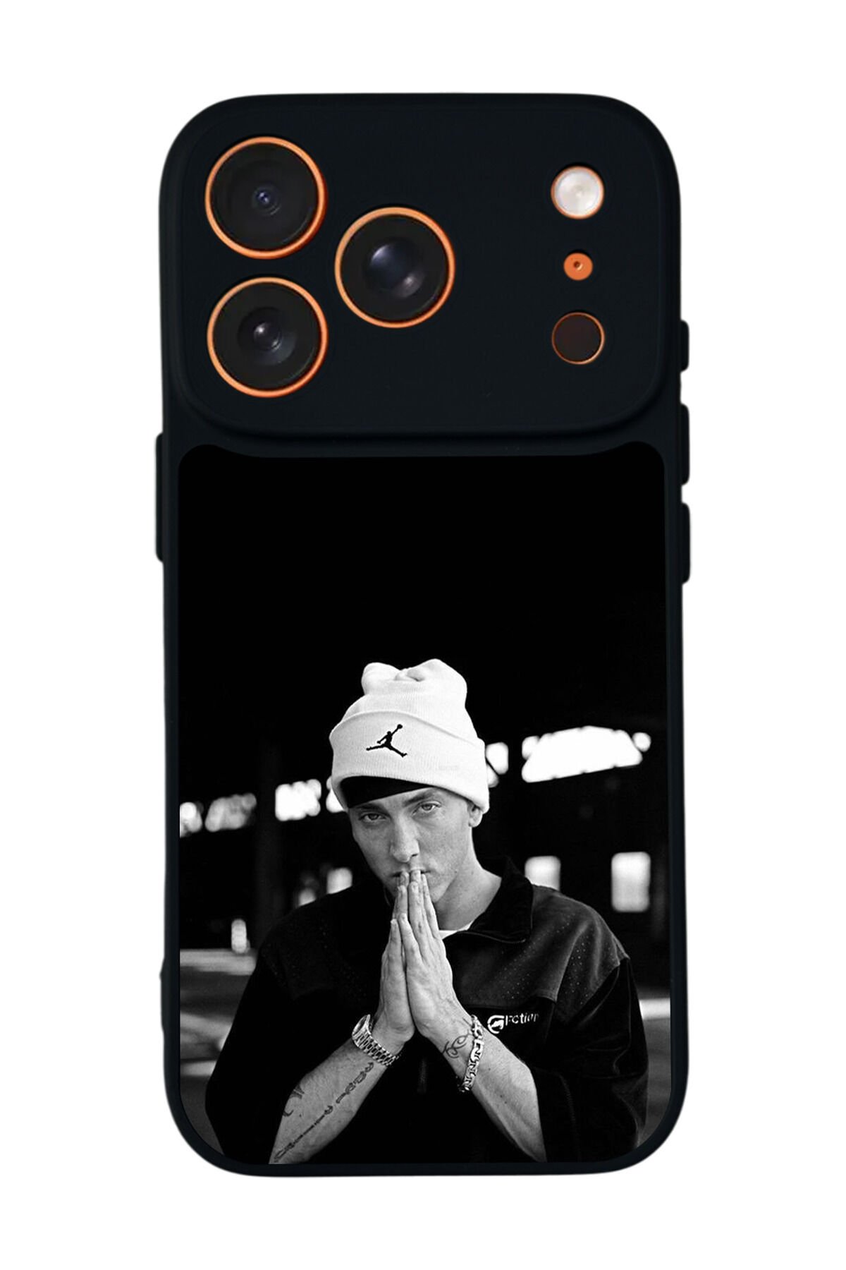 iPhone 17 Pro Uyumlu Eminem Tasarımlı Glossy Premium Kılıf