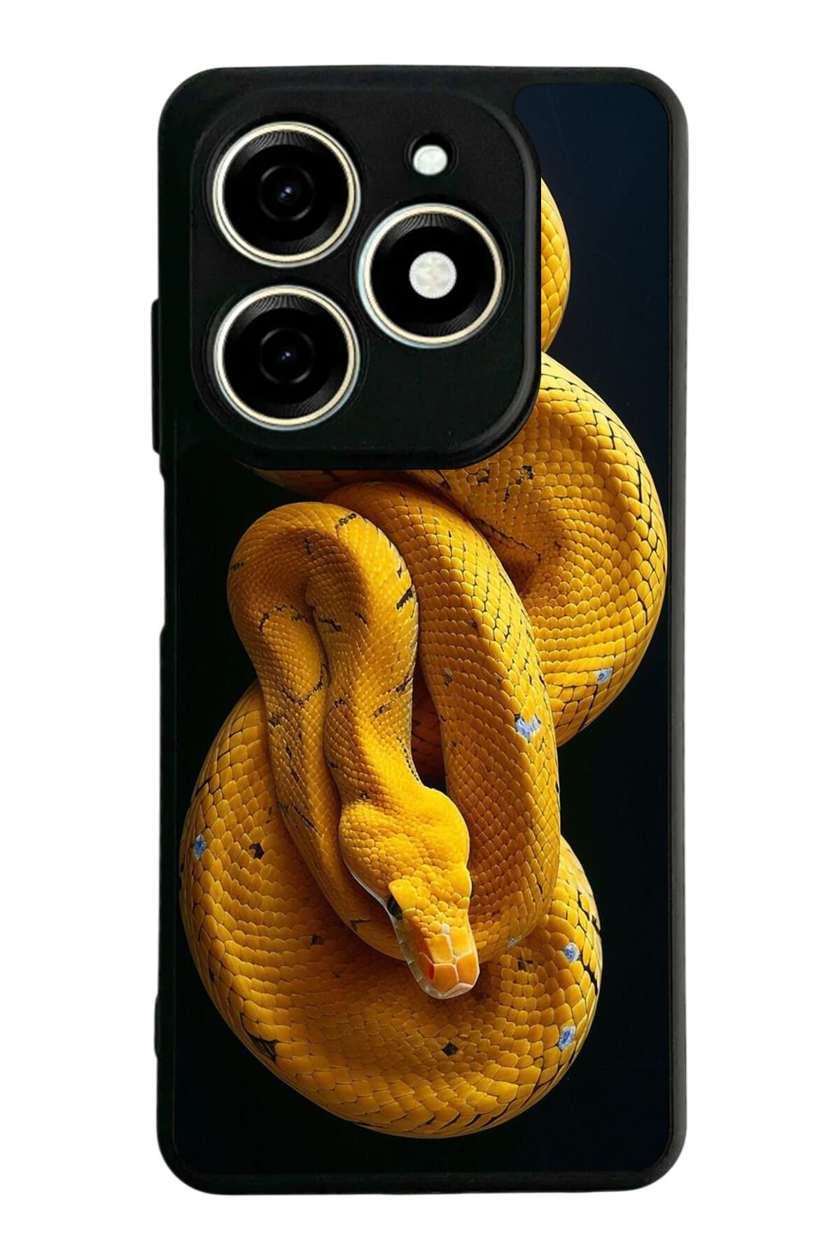 Infınıx Smart 8 Pro Uyumlu Yılan Tasarımlı Glossy Premium Kılıf