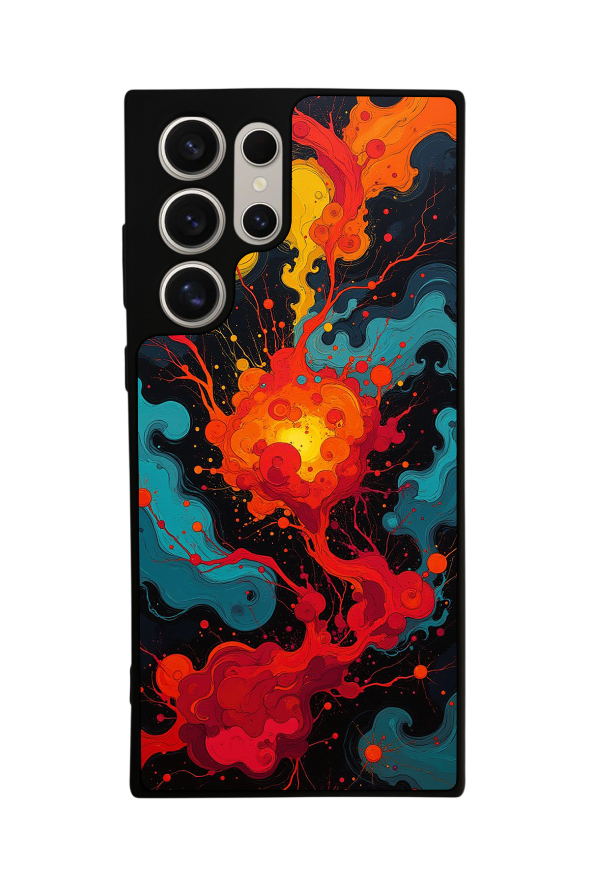 Samsung Galaxy S22 Ultra Uyumlu Abstract Tasarımlı Glossy Premium Kılıf