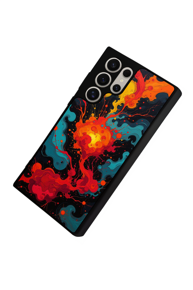 Samsung Galaxy S22 Ultra Uyumlu Abstract Tasarımlı Glossy Premium Kılıf