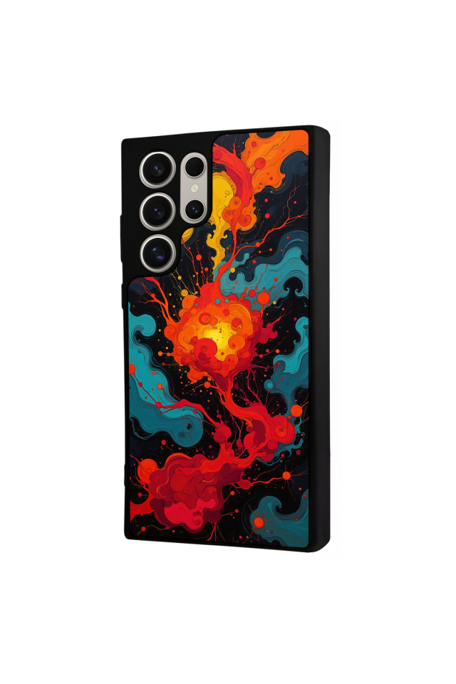 Samsung Galaxy S22 Ultra Uyumlu Abstract Tasarımlı Glossy Premium Kılıf