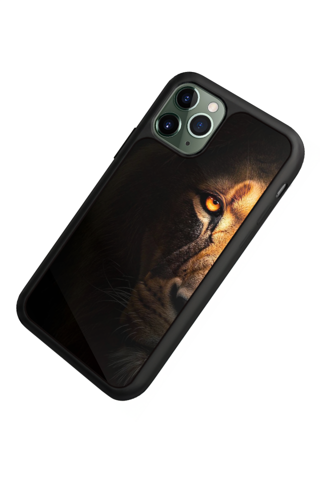 iPhone 11 Pro Uyumlu Aslan Tasarımlı Glossy Premium Kılıf