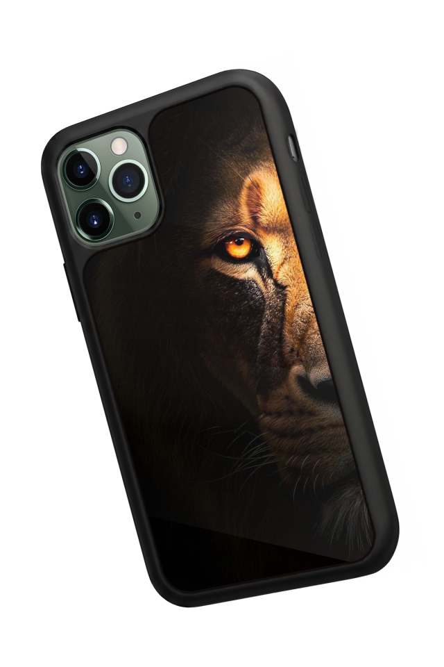 iPhone 11 Pro Uyumlu Aslan Tasarımlı Glossy Premium Kılıf