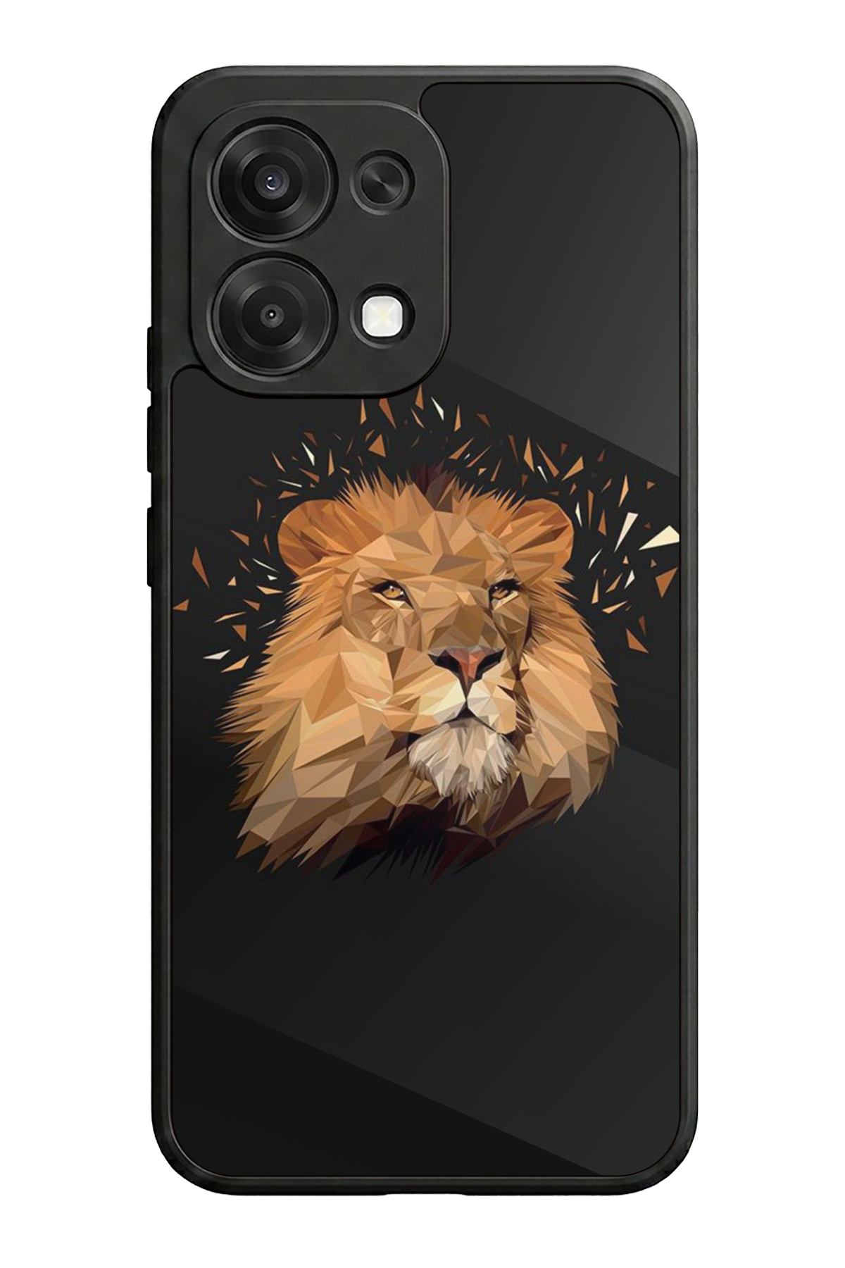 Oppo A6 Pro Uyumlu Aslan Tasarımlı Glossy Premium Kılıf