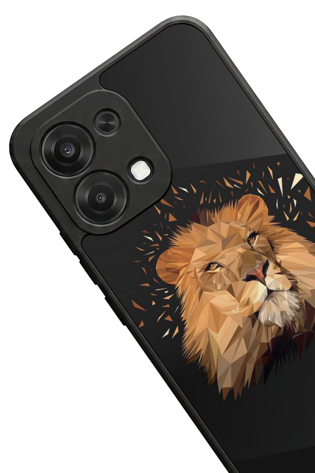 Oppo A6 Pro Uyumlu Aslan Tasarımlı Glossy Premium Kılıf