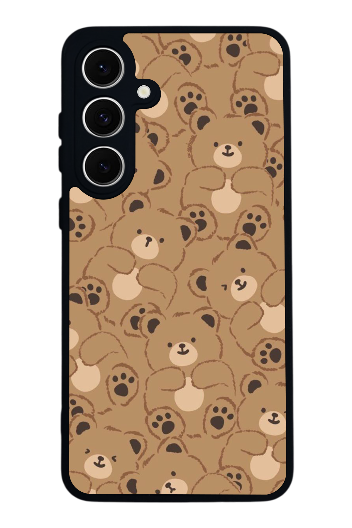 Samsung Galaxy S24 FE Uyumlu Ayı Tasarımlı Glossy Premium Kılıf