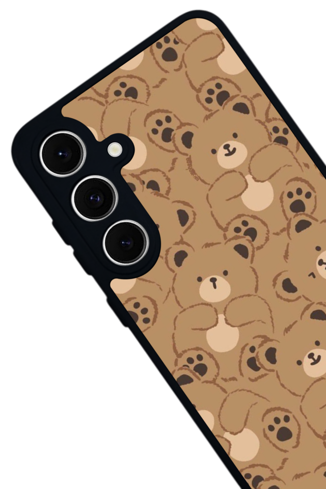 Samsung Galaxy S24 FE Uyumlu Ayı Tasarımlı Glossy Premium Kılıf