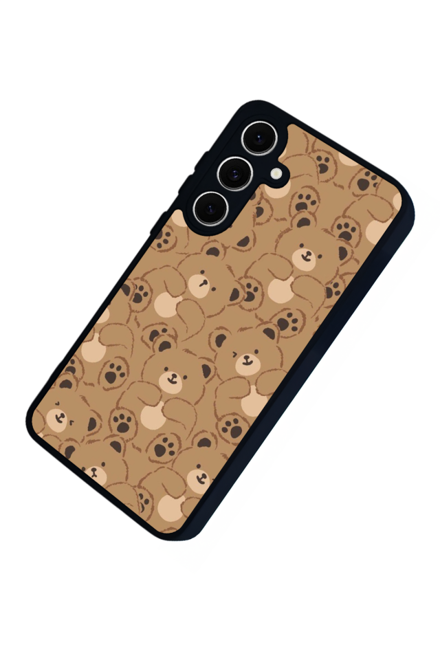 Samsung Galaxy S24 FE Uyumlu Ayı Tasarımlı Glossy Premium Kılıf