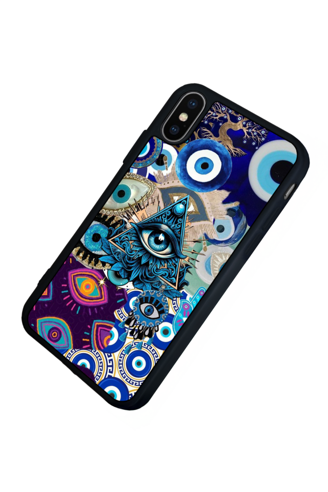 iPhone XS Max Uyumlu Göz Tasarımlı Glossy Premium Kılıf