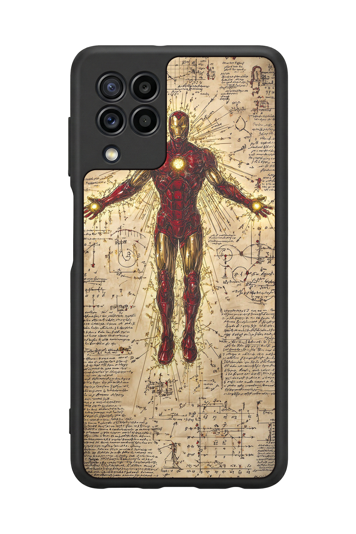 Samsung Galaxy M32 Uyumlu Iron Man ( Demir Adam ) Tasarımlı Glossy Premium Kılıf