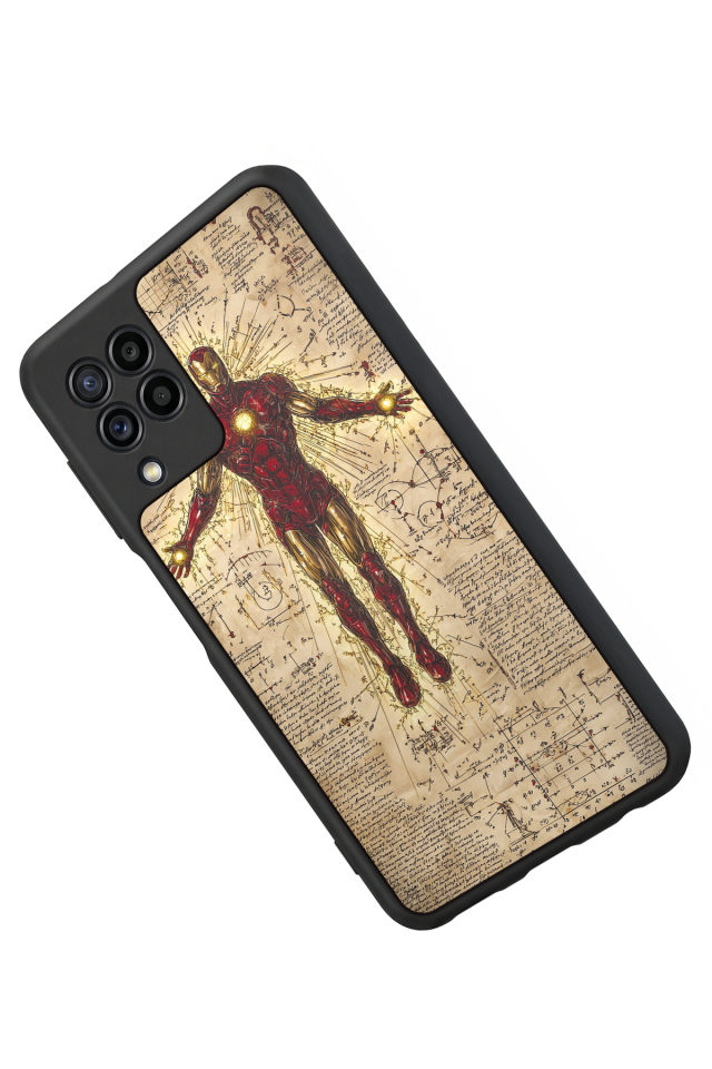 Samsung Galaxy M32 Uyumlu Iron Man ( Demir Adam ) Tasarımlı Glossy Premium Kılıf