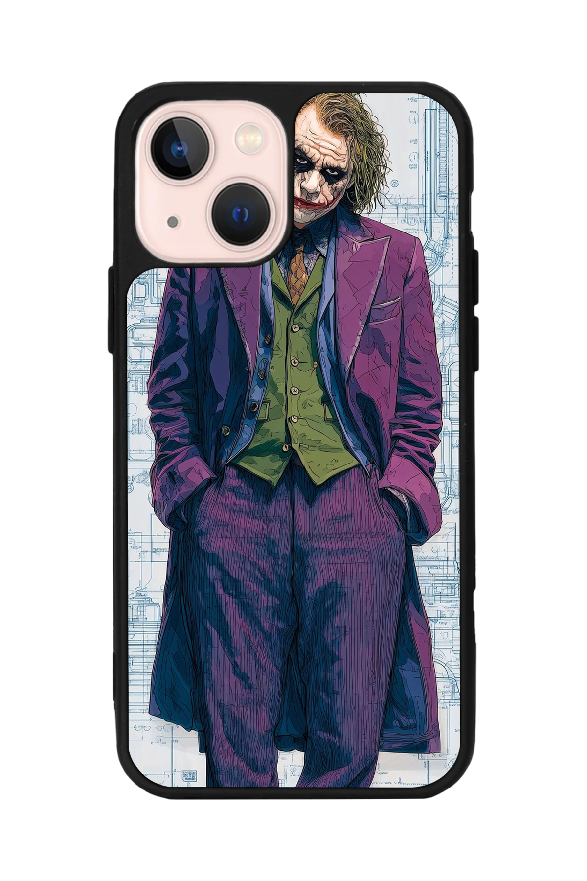 iPhone 15 Uyumlu Joker Tasarımlı Glossy Premium Kılıf