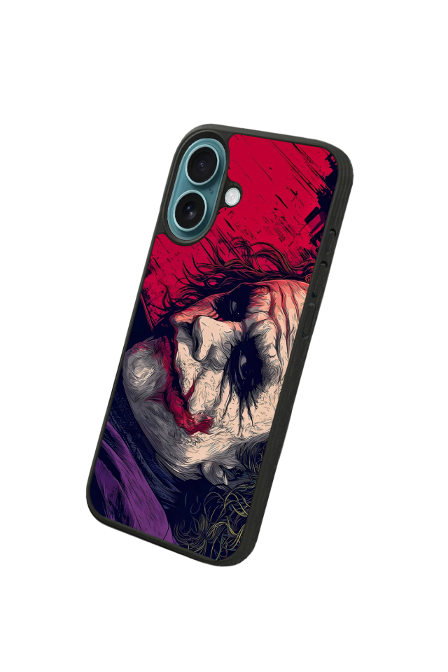 iPhone 16 Plus Uyumlu Joker Tasarımlı Glossy Premium Kılıf