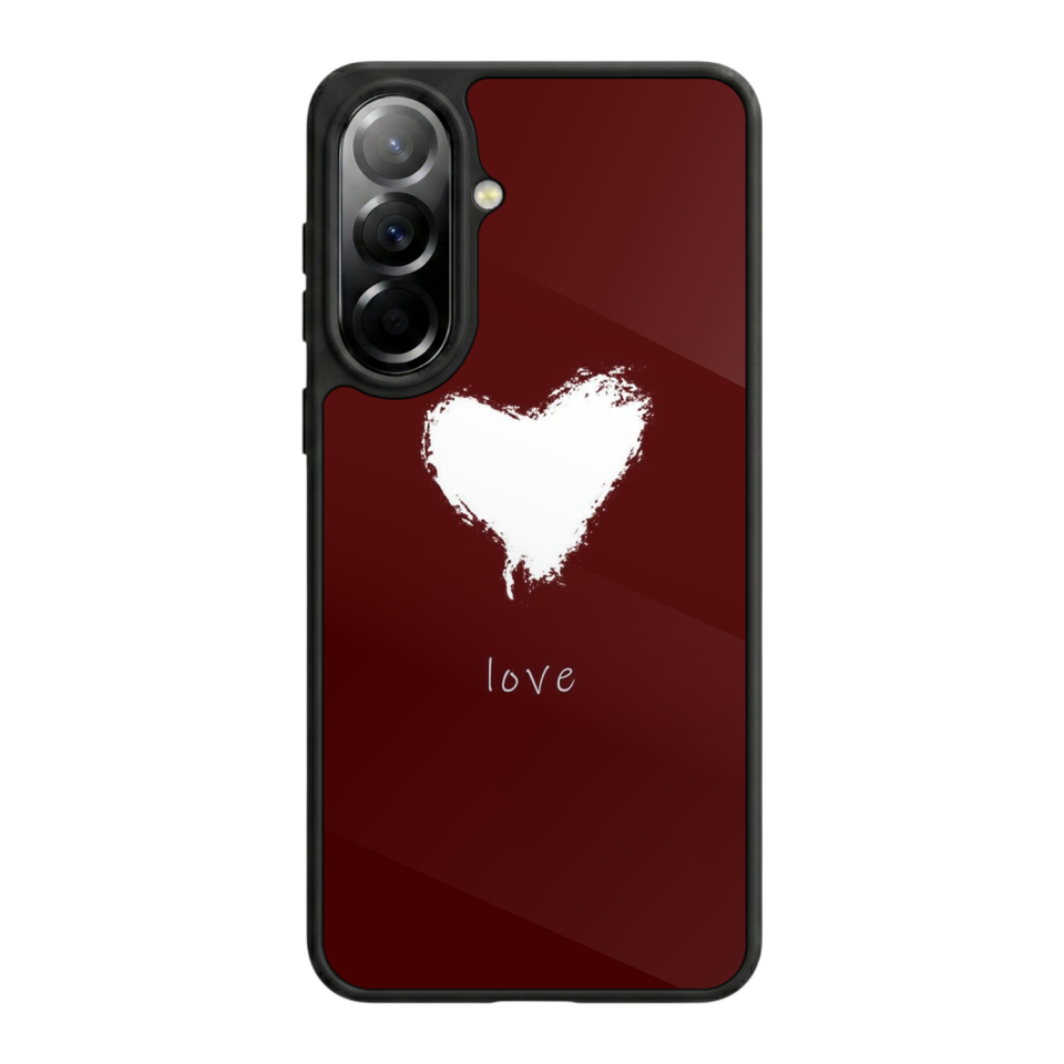 Samsung Galaxy A57 Uyumlu Kalp Love Tasarımlı Glossy Premium Kılıf