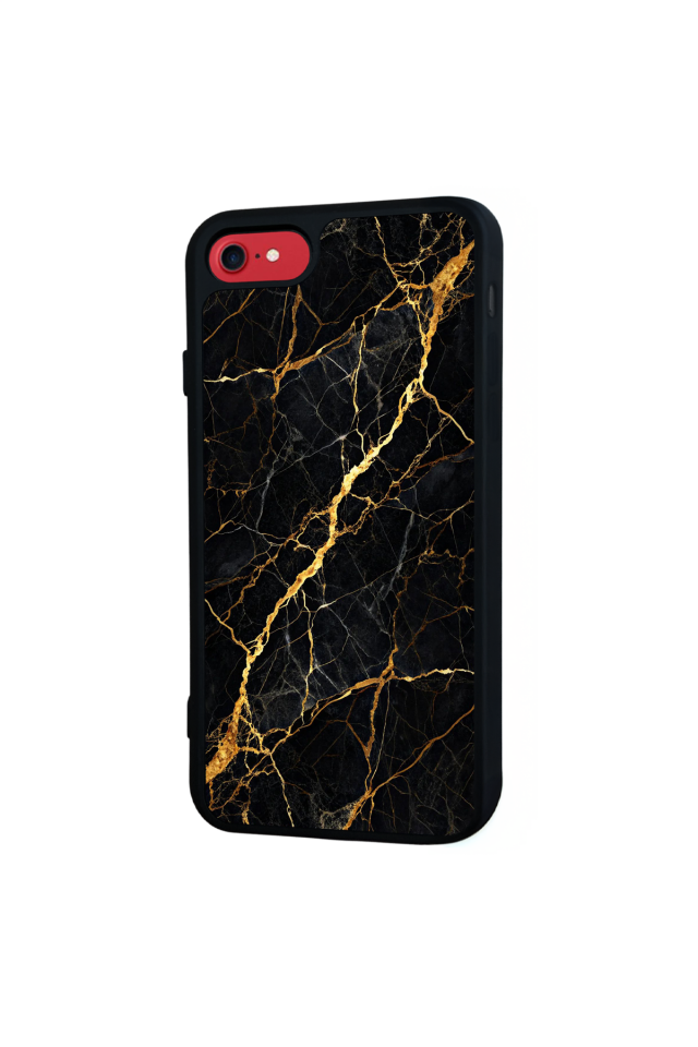 iPhone 8 Uyumlu Mermer Marble Tasarımlı Glossy Premium Kılıf