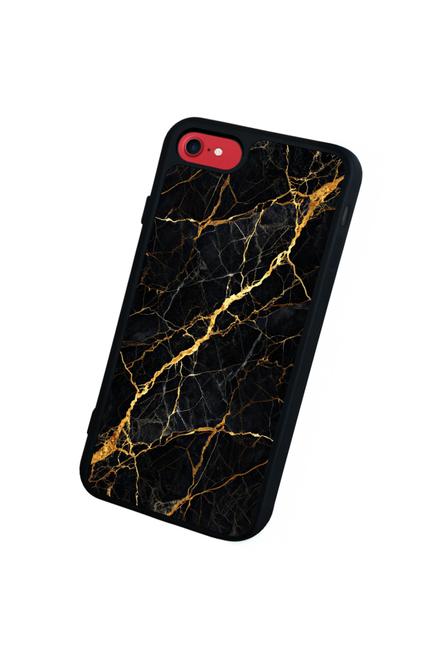 iPhone 8 Uyumlu Mermer Marble Tasarımlı Glossy Premium Kılıf