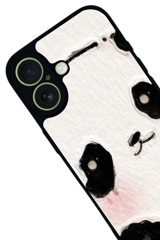 iPhone 17 Uyumlu Panda Tasarımlı Glossy Premium Kılıf
