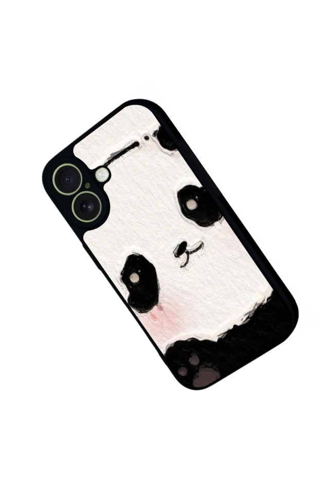 iPhone 17 Uyumlu Panda Tasarımlı Glossy Premium Kılıf