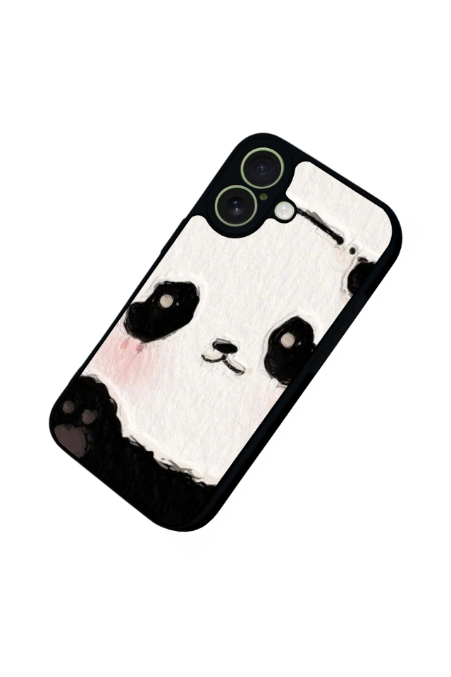iPhone 17 Uyumlu Panda Tasarımlı Glossy Premium Kılıf