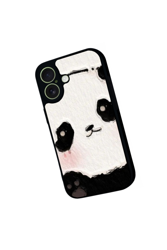 iPhone 17 Uyumlu Panda Tasarımlı Glossy Premium Kılıf