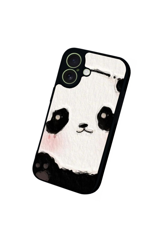 iPhone 17 Uyumlu Panda Tasarımlı Glossy Premium Kılıf