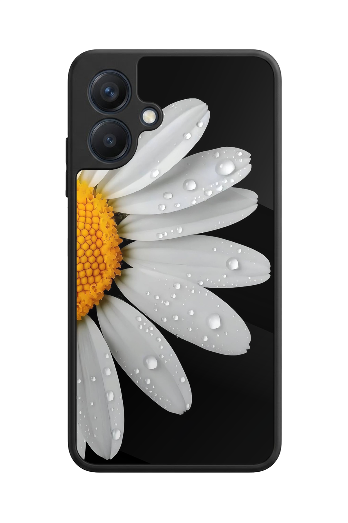 Samsung Galaxy A07 Uyumlu Papatya Tasarımlı Glossy Premium Kılıf