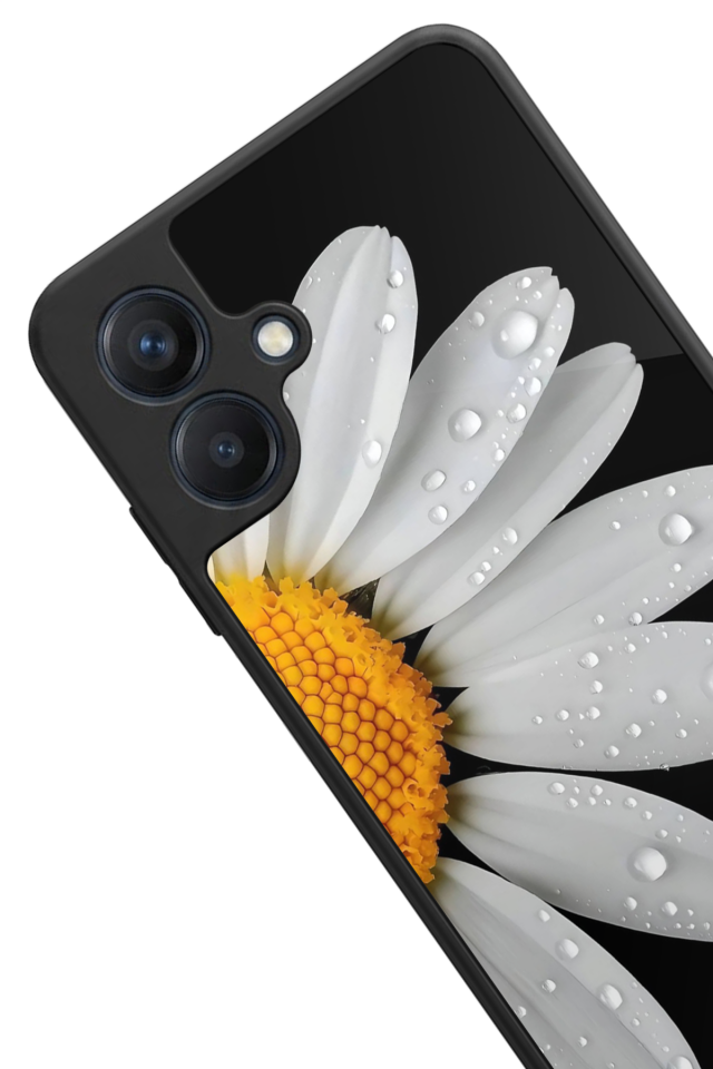 Samsung Galaxy A07 Uyumlu Papatya Tasarımlı Glossy Premium Kılıf