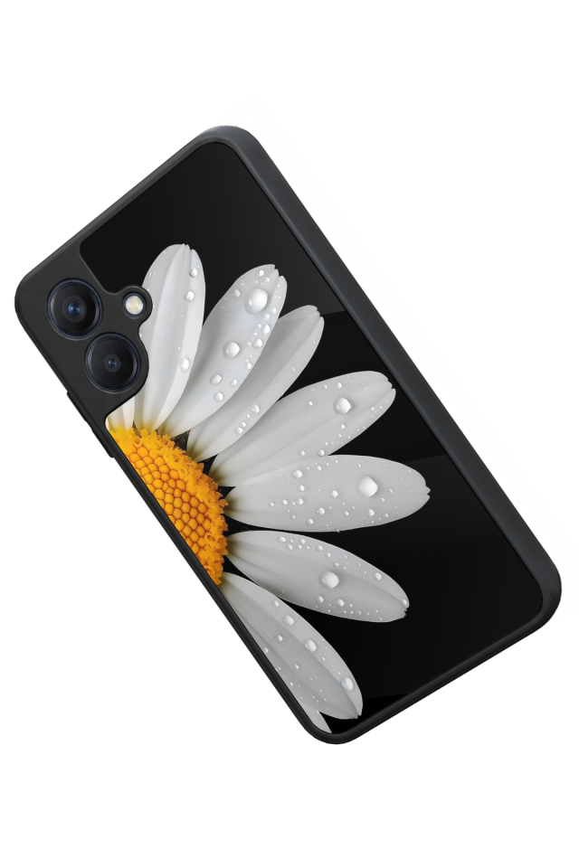 Samsung Galaxy A07 Uyumlu Papatya Tasarımlı Glossy Premium Kılıf