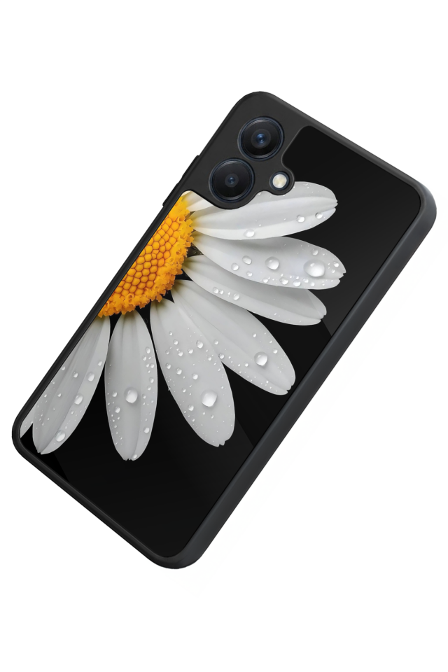 Samsung Galaxy A07 Uyumlu Papatya Tasarımlı Glossy Premium Kılıf