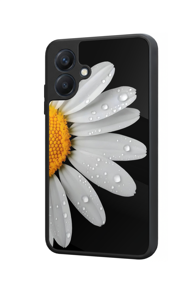 Samsung Galaxy A07 Uyumlu Papatya Tasarımlı Glossy Premium Kılıf