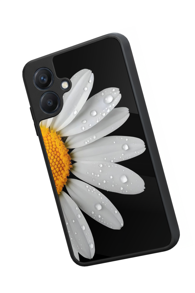 Samsung Galaxy A07 Uyumlu Papatya Tasarımlı Glossy Premium Kılıf