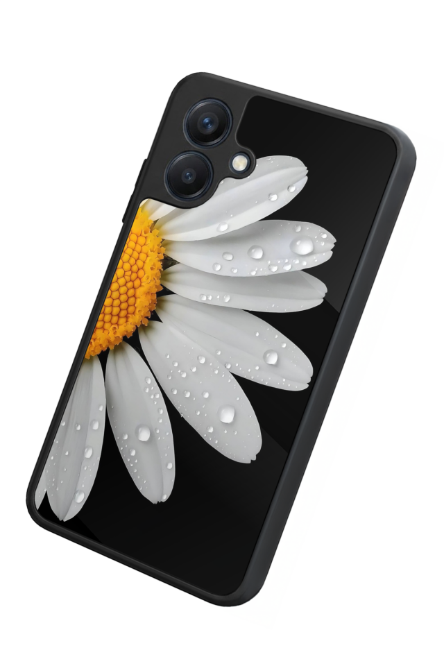 Samsung Galaxy A07 Uyumlu Papatya Tasarımlı Glossy Premium Kılıf