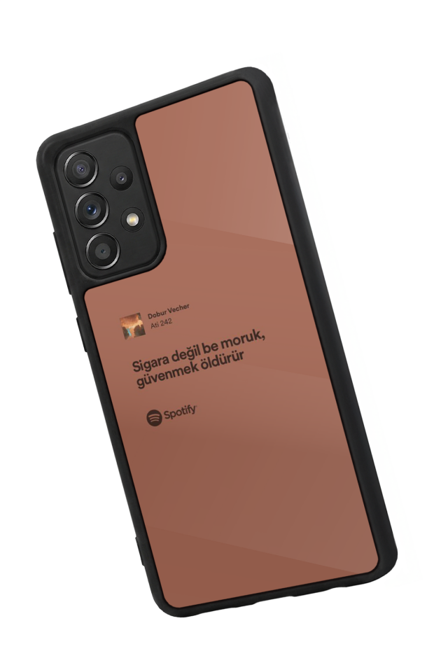 Samsung Galaxy A72 Uyumlu Sarki Sozleri Tasarımlı Glossy Premium Kılıf