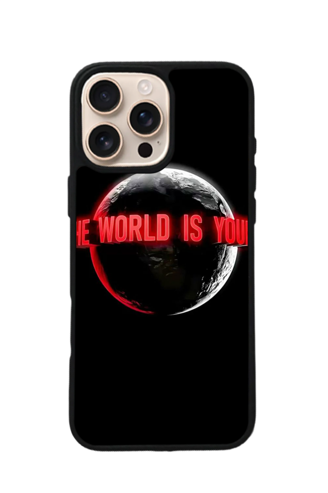 iPhone 16 Pro Uyumlu Scarface Tasarımlı Glossy Premium Kılıf