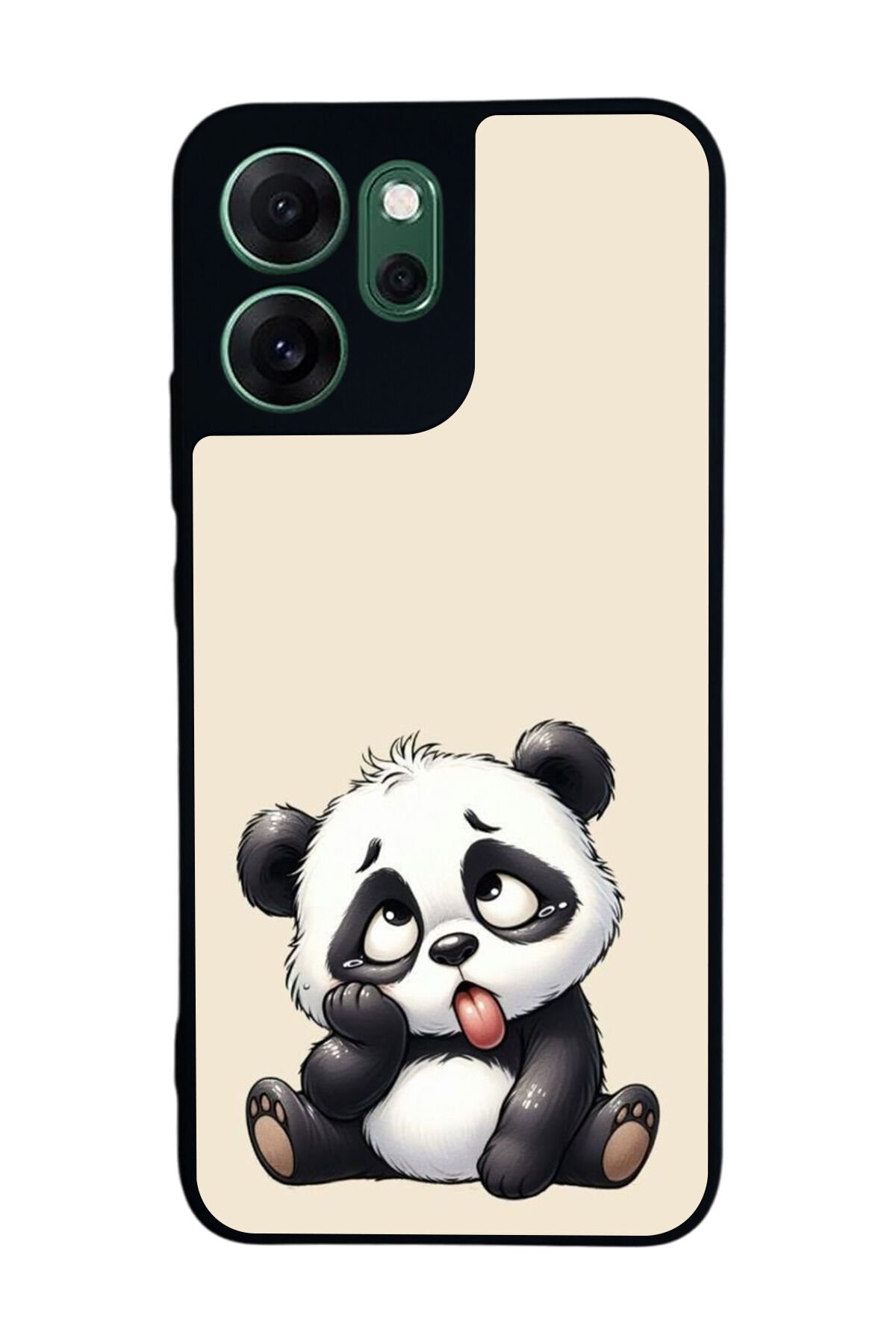 Oppo Reno 14F Uyumlu Panda Tasarımlı Glossy Premium Kılıf