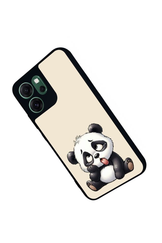 Oppo Reno 14F Uyumlu Panda Tasarımlı Glossy Premium Kılıf