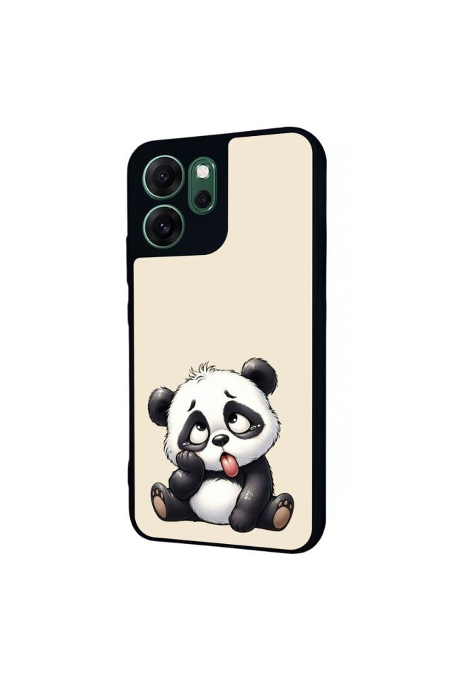 Oppo Reno 14F Uyumlu Panda Tasarımlı Glossy Premium Kılıf