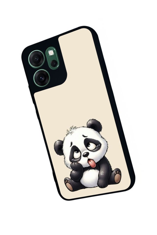Oppo Reno 14F Uyumlu Panda Tasarımlı Glossy Premium Kılıf