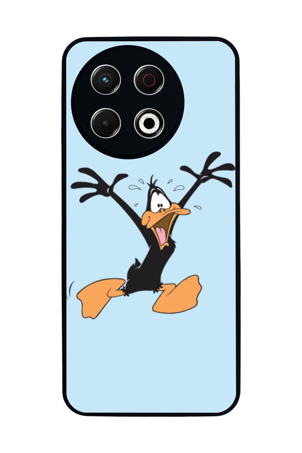 Tecno Spark 30 Pro Uyumlu Daffy duck Tasarımlı Glossy Premium Kılıf