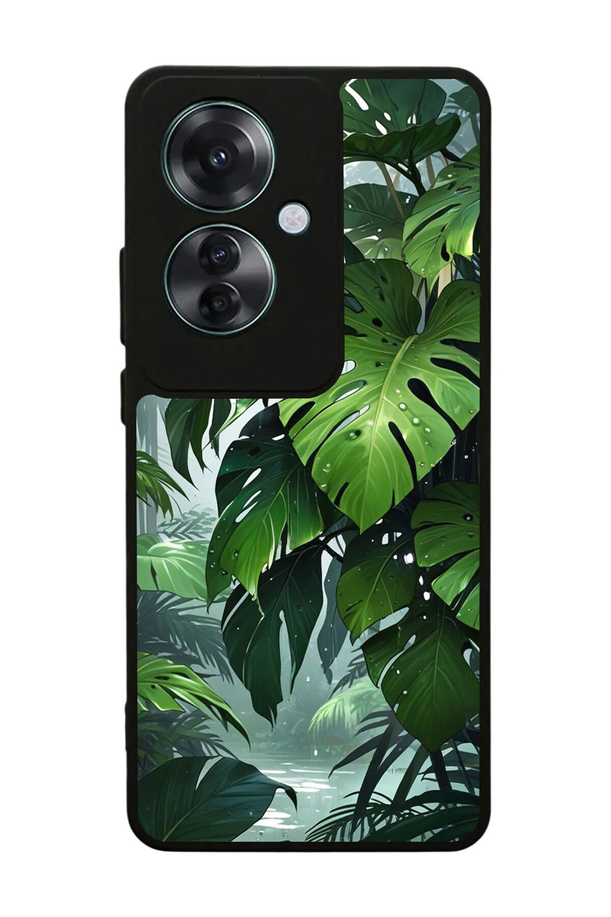 Oppo Reno 11F Uyumlu Botanik Tasarımlı Glossy Premium Kılıf