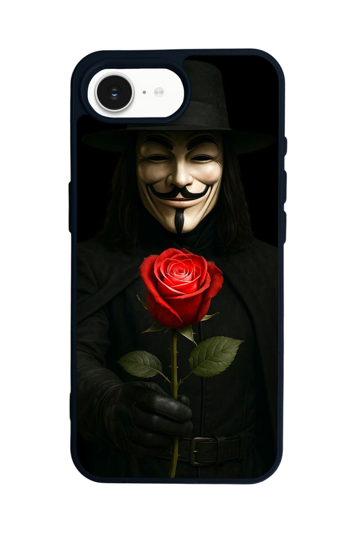 iPhone 16E Uyumlu Vendetta Tasarımlı Glossy Premium Kılıf