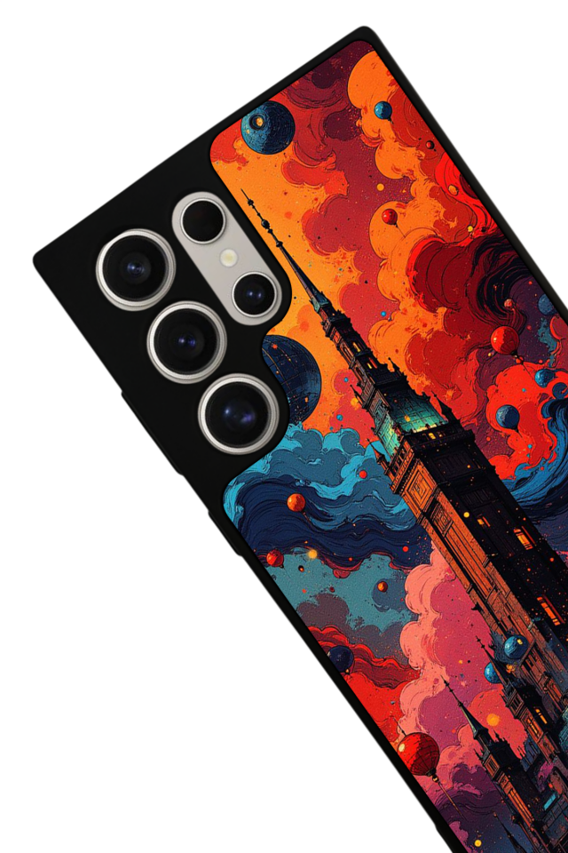 Samsung Galaxy S22 Ultra Uyumlu Abstract Tasarımlı Glossy Premium Kılıf