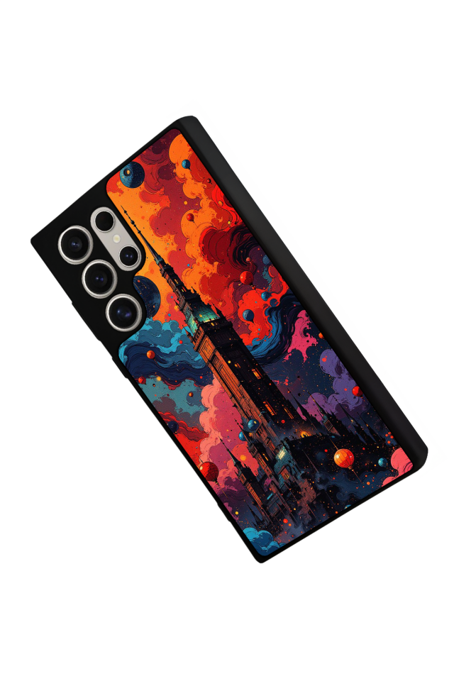 Samsung Galaxy S22 Ultra Uyumlu Abstract Tasarımlı Glossy Premium Kılıf