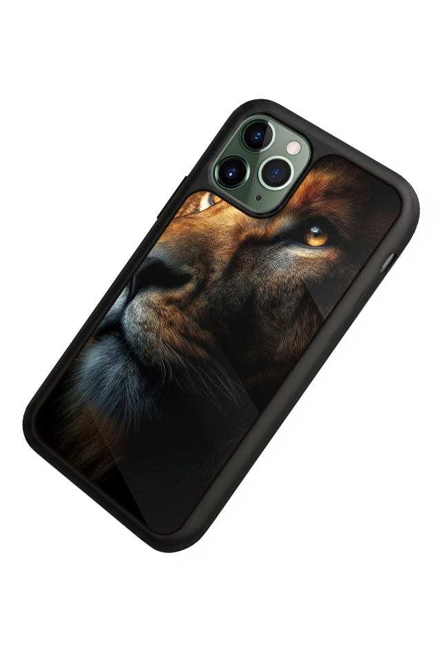 iPhone 11 Pro Uyumlu Aslan Tasarımlı Glossy Premium Kılıf