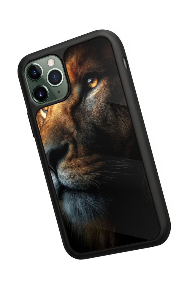 iPhone 11 Pro Uyumlu Aslan Tasarımlı Glossy Premium Kılıf