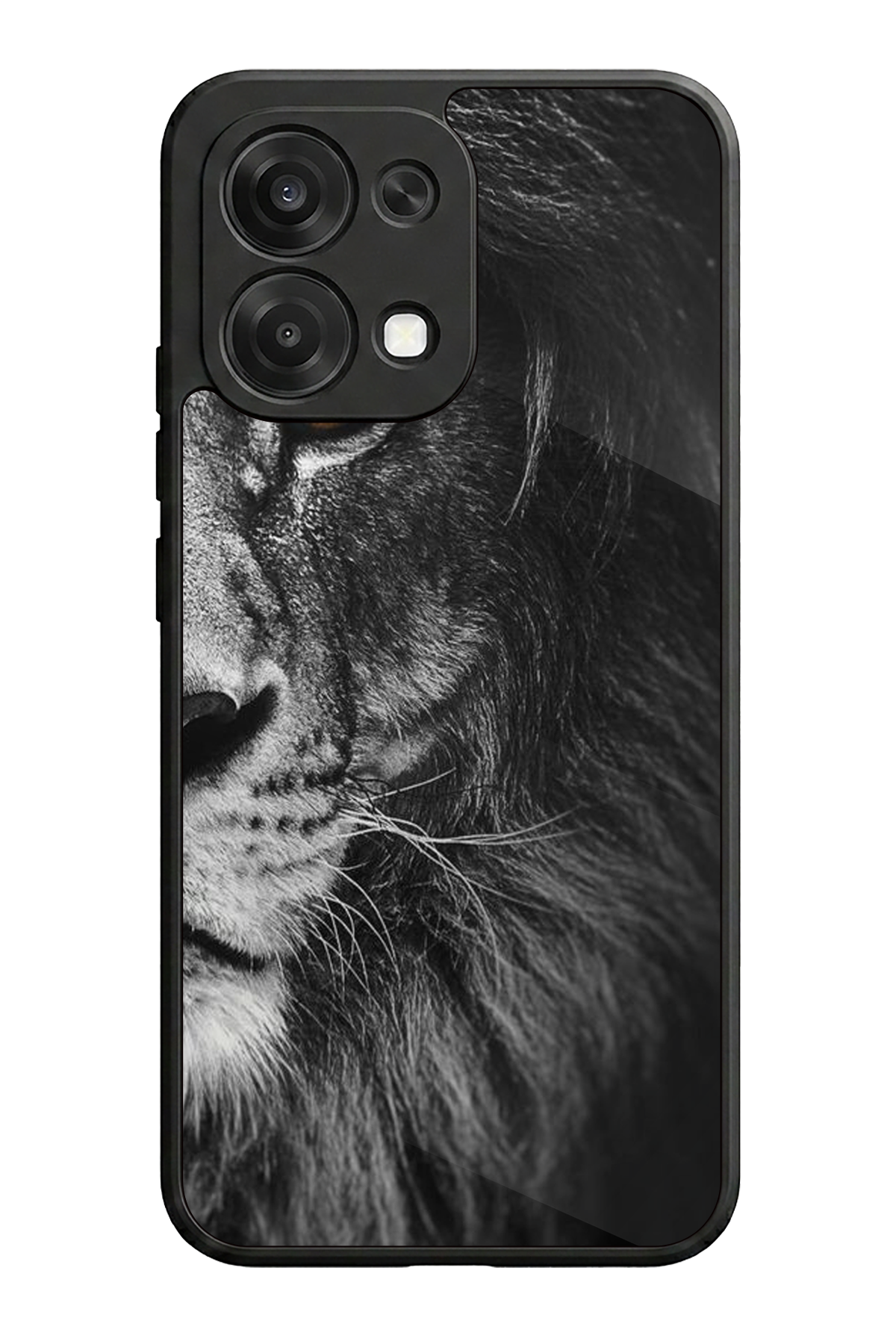 Oppo A6 Pro Uyumlu Aslan Tasarımlı Glossy Premium Kılıf